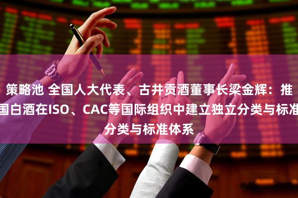 策略池 全国人大代表、古井贡酒董事长梁金辉：推动中国白酒在ISO、CAC等国际组织中建立独立分类与标准体系