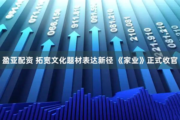 盈亚配资 拓宽文化题材表达新径 《家业》正式收官