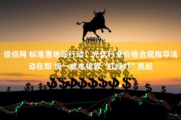 倍倍网 标准落地即行动！光伏行业价格合规指导活动在即 统一成本核算“红绿灯”亮起