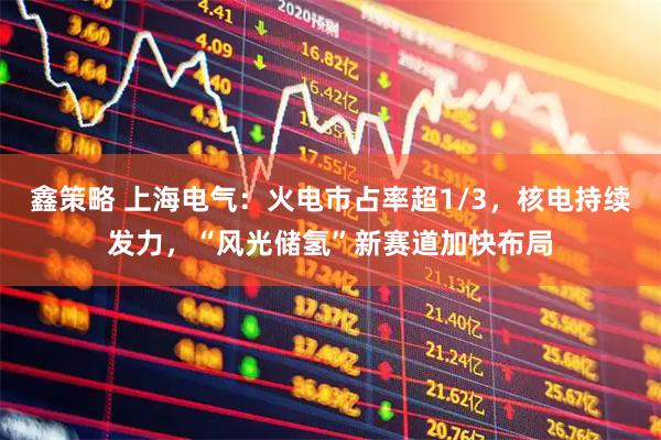 鑫策略 上海电气：火电市占率超1/3，核电持续发力，“风光储氢”新赛道加快布局