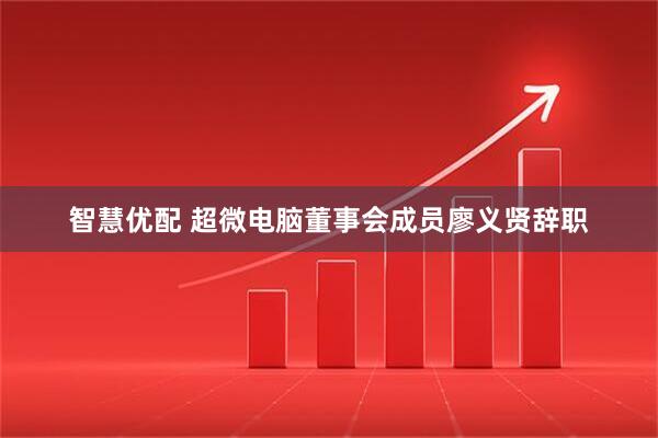 智慧优配 超微电脑董事会成员廖义贤辞职