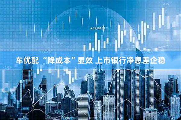 车优配 “降成本”显效 上市银行净息差企稳
